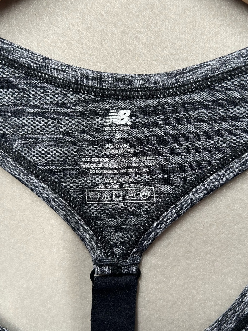 π New Balance Heather Gray Racerback Performance Tank - Picture 3 of 3